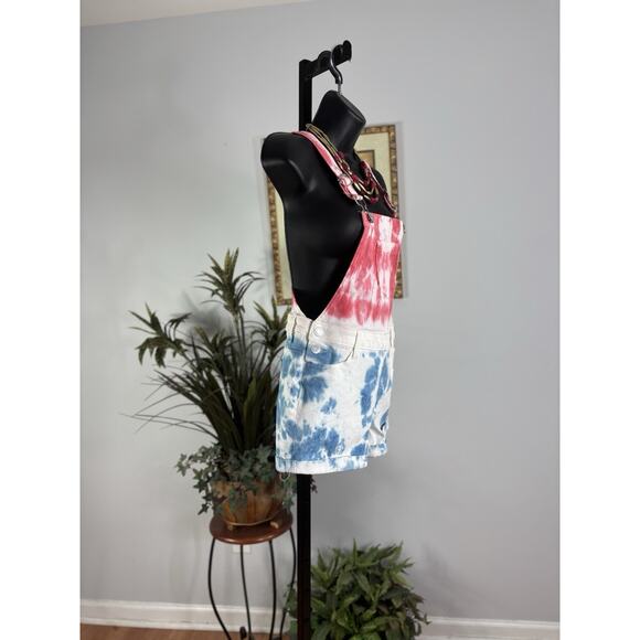 SO Junior Size 12 Romper Bib Shortalls Americana Denim 4 Pockets Designed K2k - Picture 2 of 7